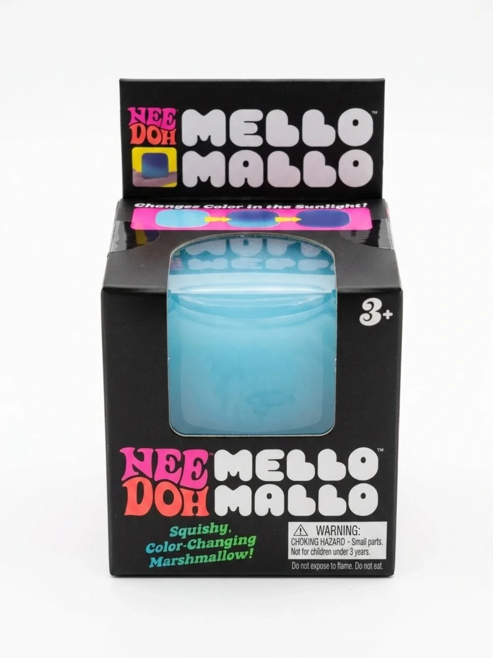 Needoh Mello Mallo Blue Squishy toy NEW Sealed Authentic Nee Doh fidget toy gift